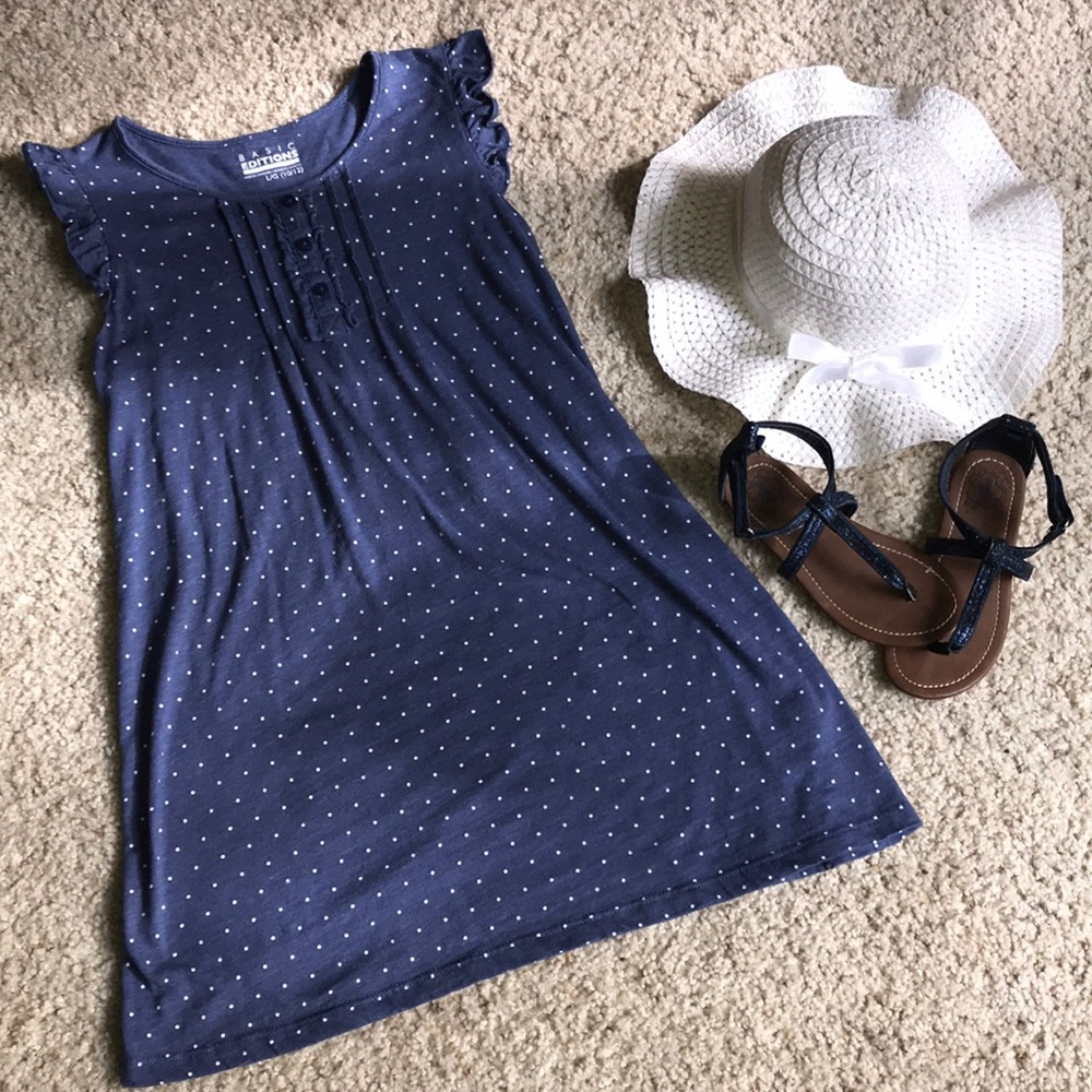 Girls blue dress size 10/12